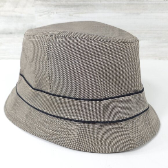 PETER GRIMM FEDORA HAT IN TAN COLOR MEN'S SIZE XXL HOUNDSTOOTH PATTERN *EUC*.... - Picture 2 of 16